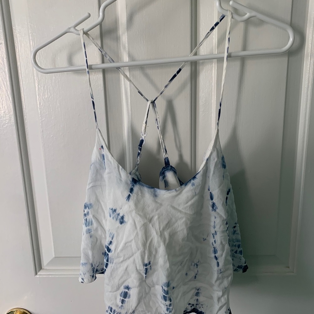Acid Wash Cropped Tank